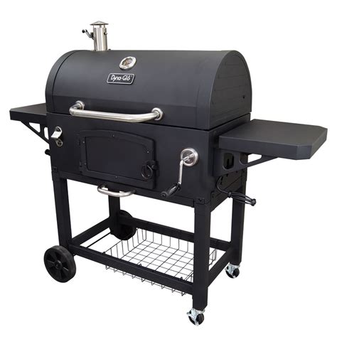 A combo grill allows you to prepare your favorite dishes using different methods. These styles combine a charcoal grill and a gas grill, allowing you to barbecue with wood pellets for a rich flavor or propane for efficiency and convenience. Look for durable cast iron grates and built-in side plates for smart storage.